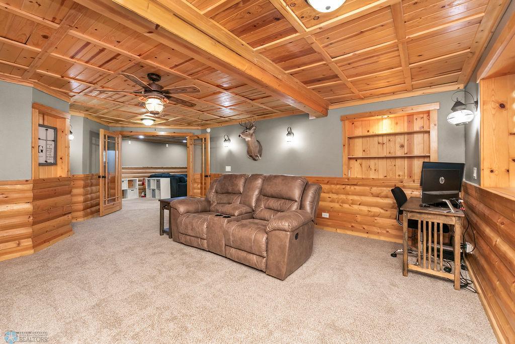 Fresh carpet & paint! Wood ceiling & beams! Built-in storage!