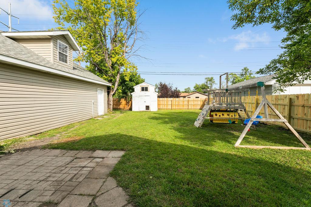 Fully fenced Backyard