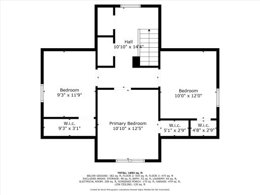 Upper level floor plan