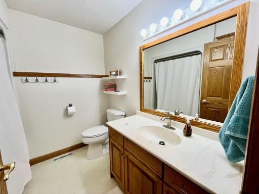 Lower level bath