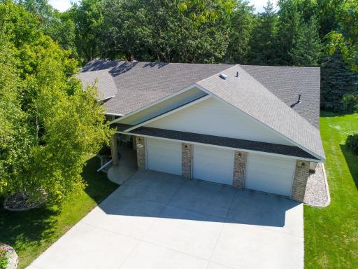 Aerial - roof and exterior brick and steel in excellent condition