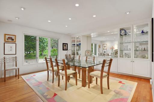 Formal dining room with wonderful built-ins