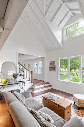 The characterful woodwork is a highlight of this large, vaulted space.