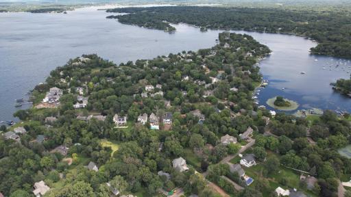 Overview of neighborhood and Lake Minnetonka