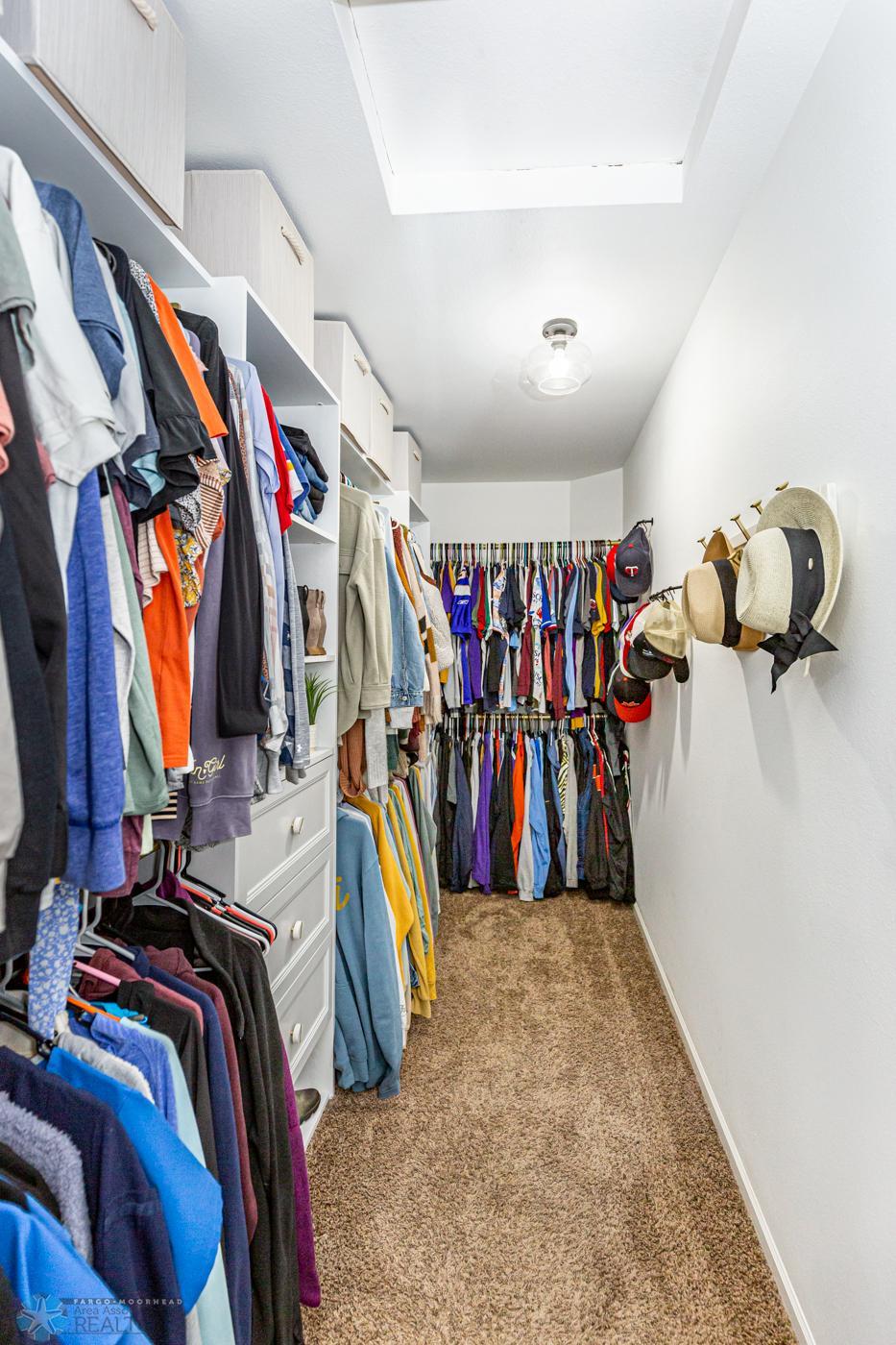 13 foot long closet - primary bedroom