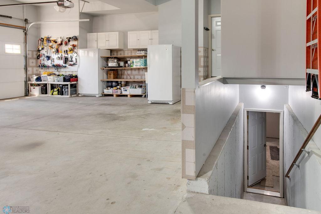 Basement access through garage