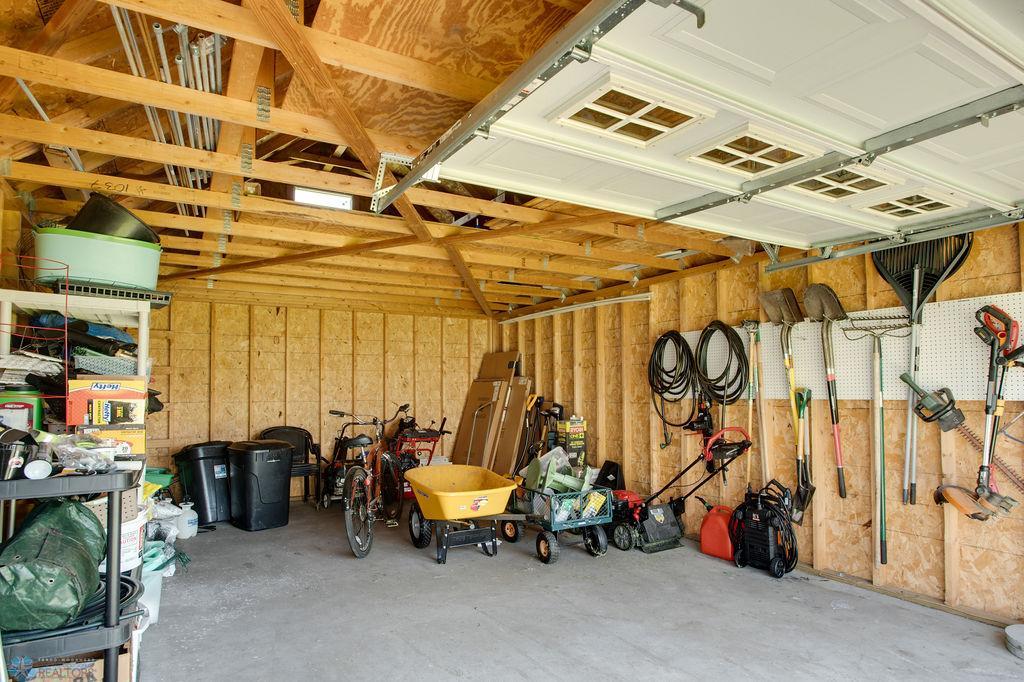 Shed interior