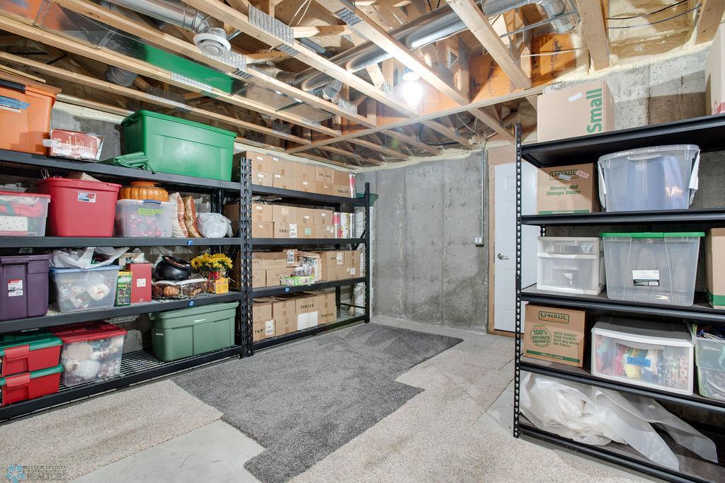 Extra spacious storage room