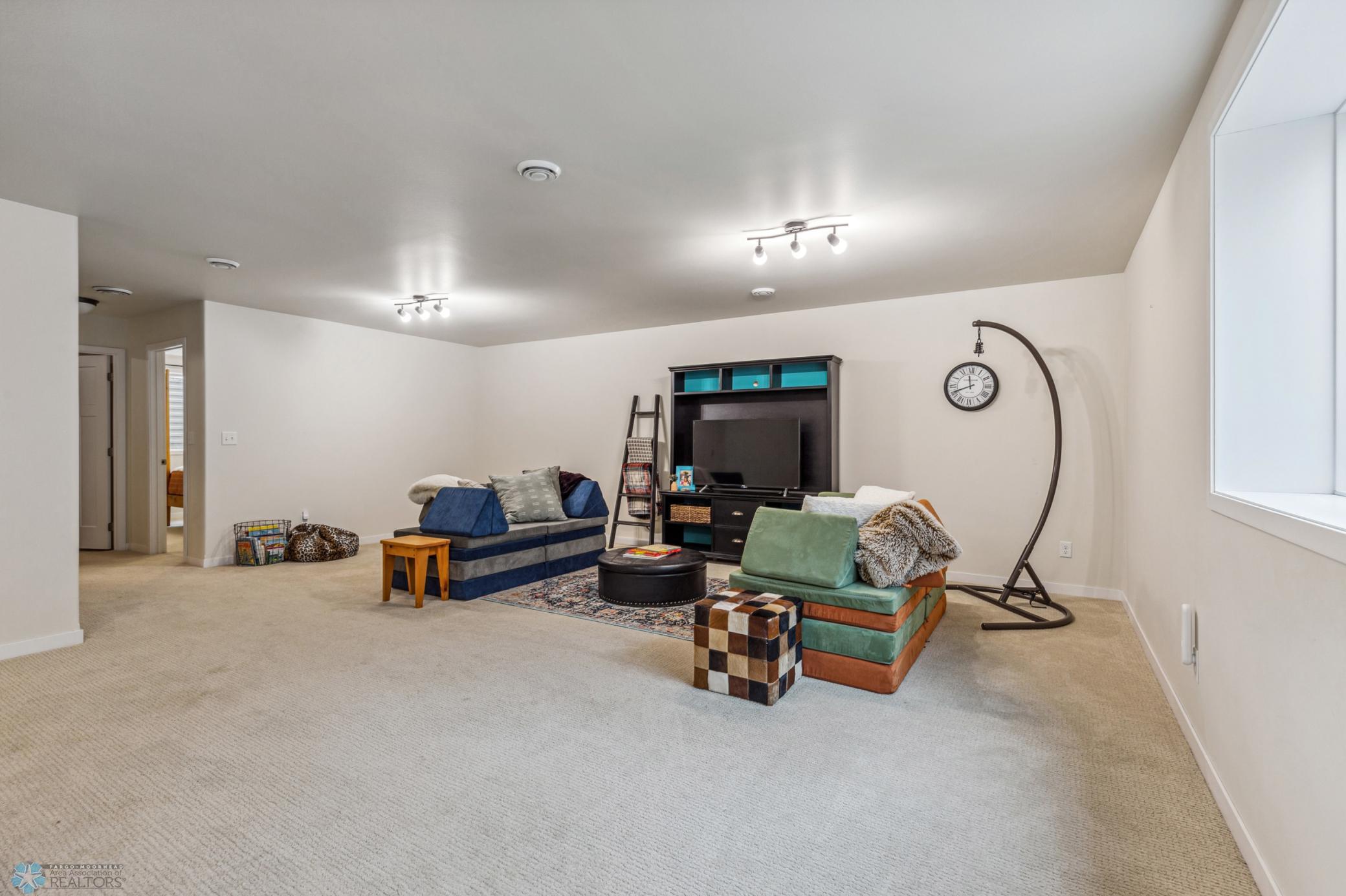 Spacious Lower Level Living Room