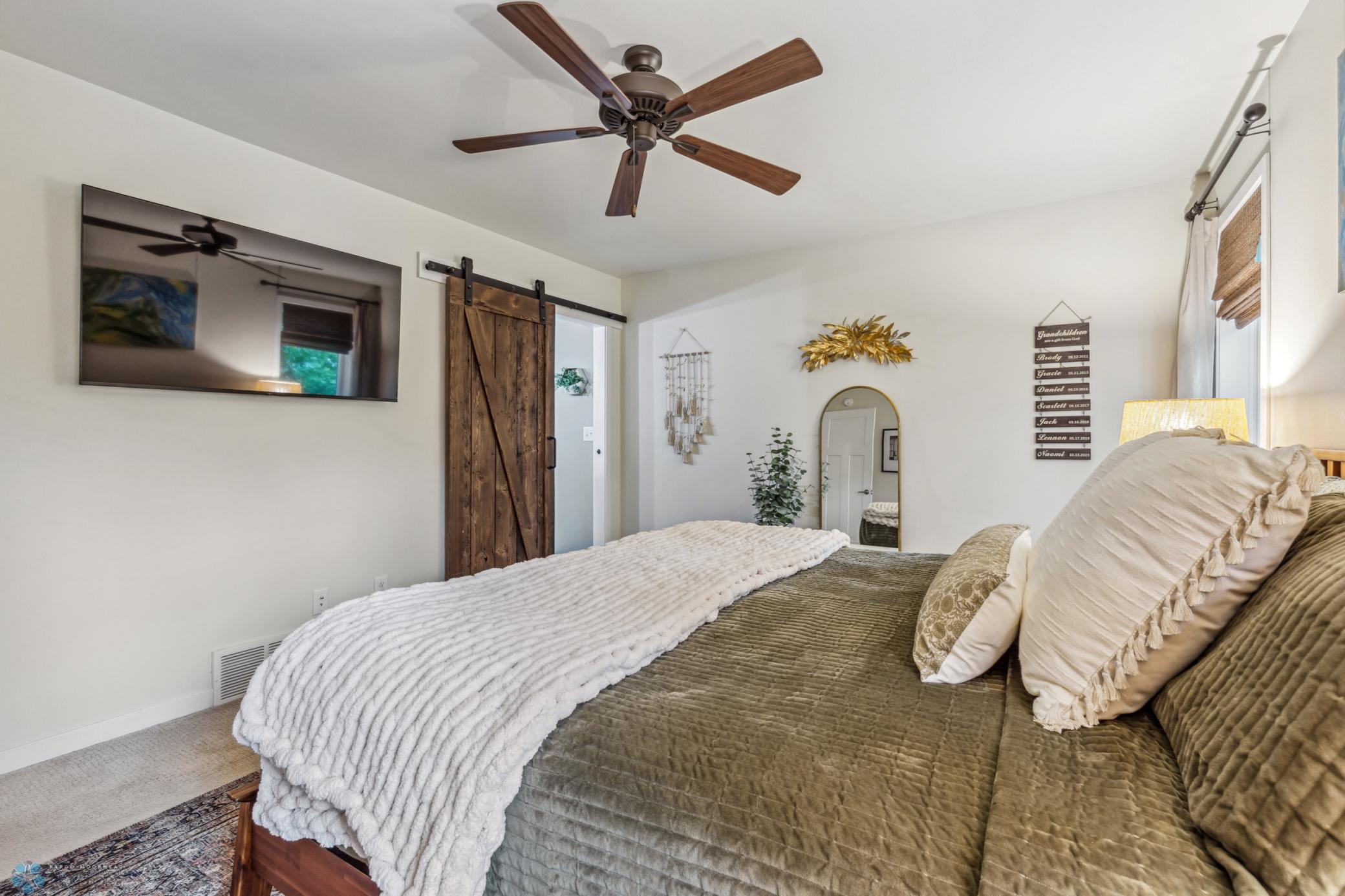 Primary Bedroom- Barn Door