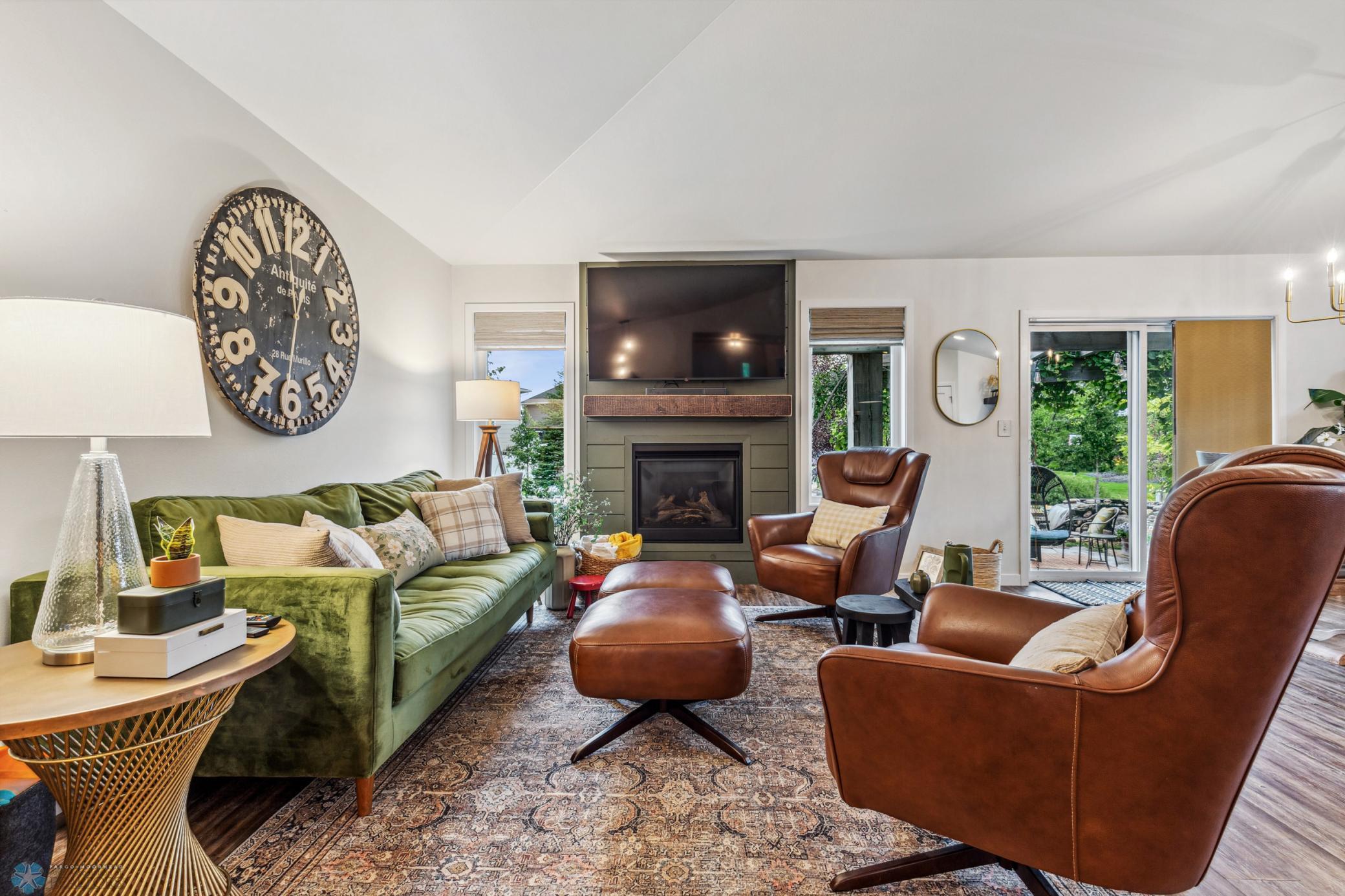 Living room- Gas Fireplace