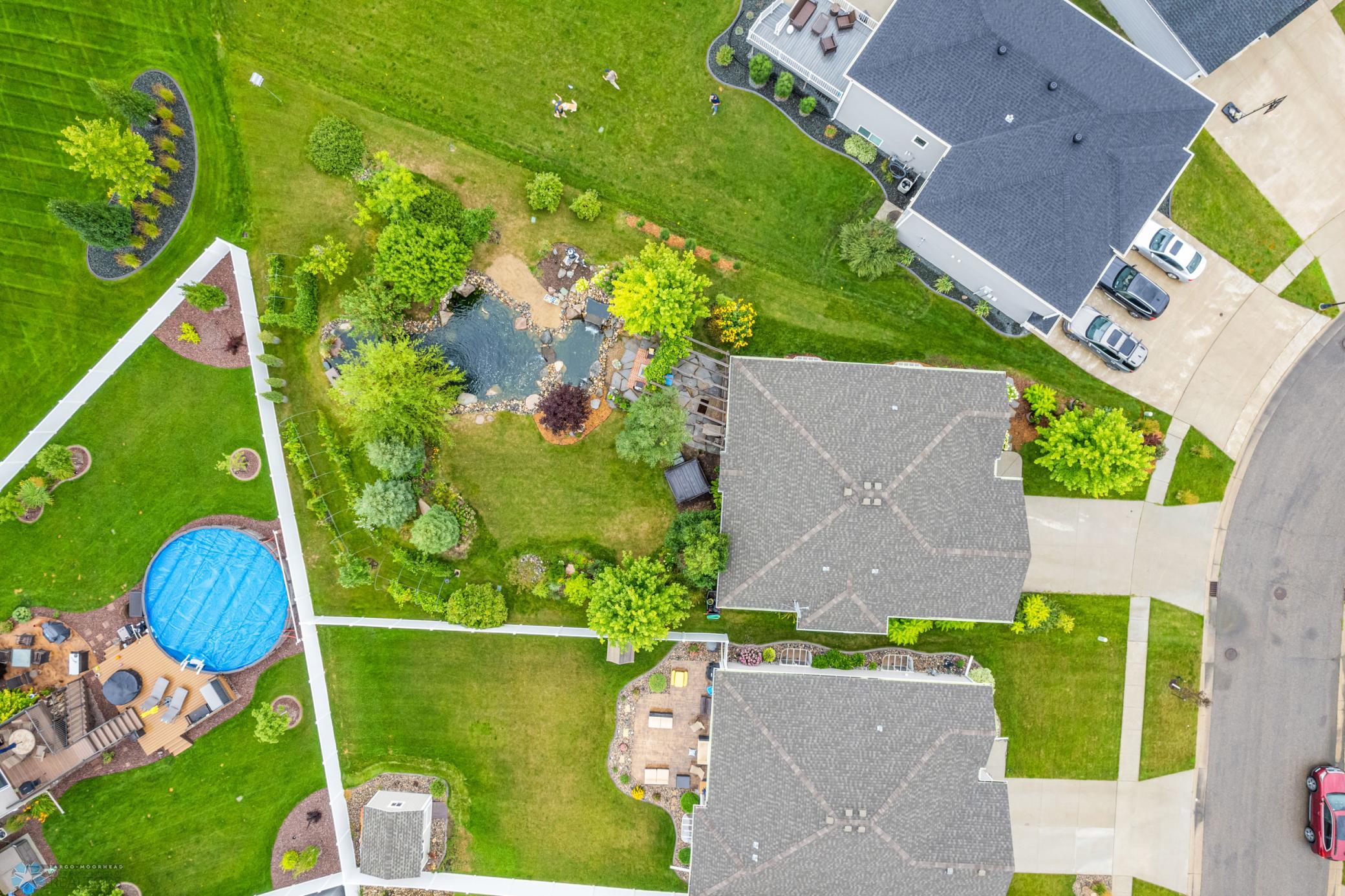 Aerial Overhead View of Home
