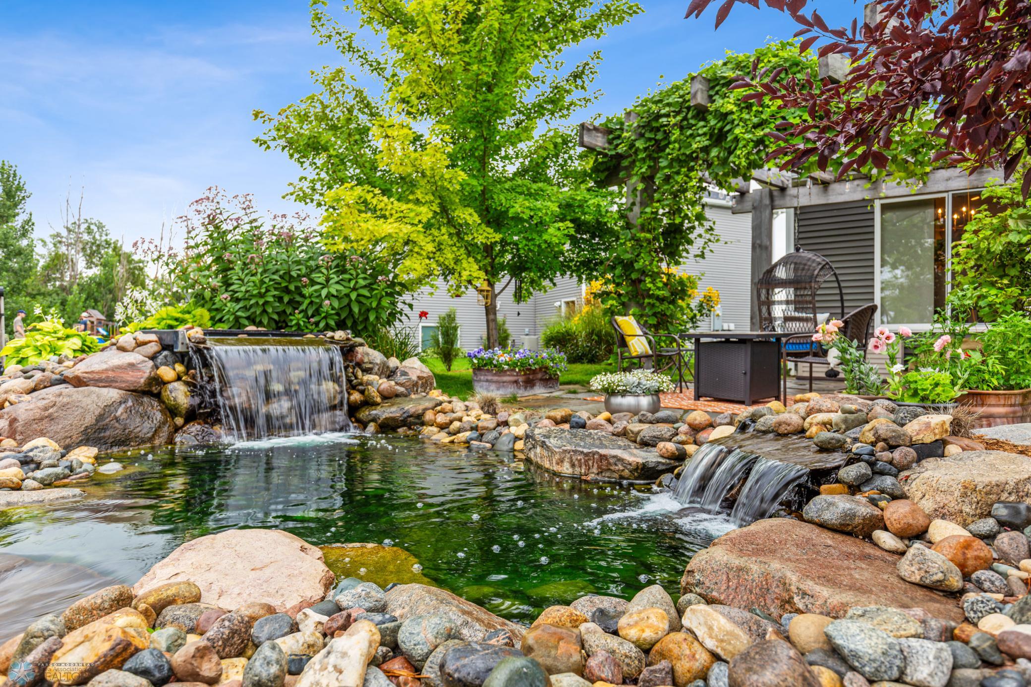 Waterfall water features