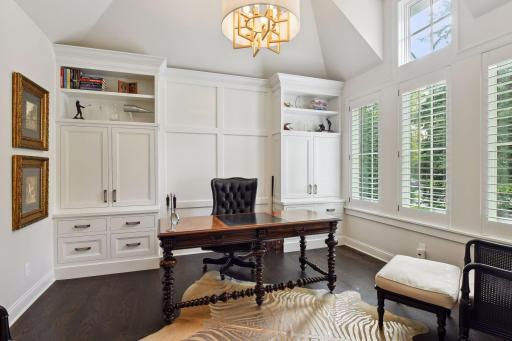Office with custom built-ins