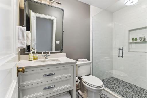 3/4 bath in lower level