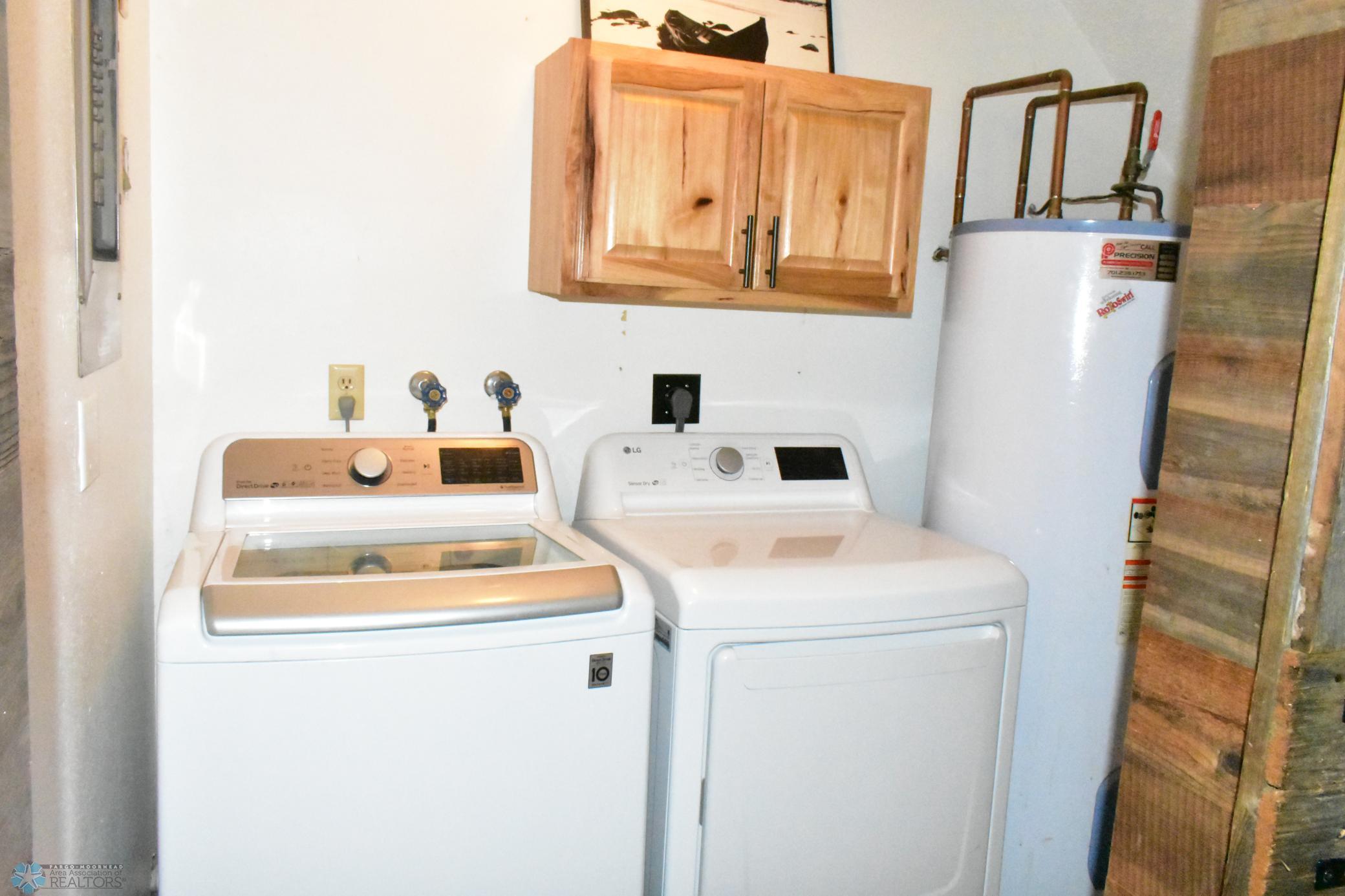Main Floor Laundry , Water Heater and Crawl Space Access