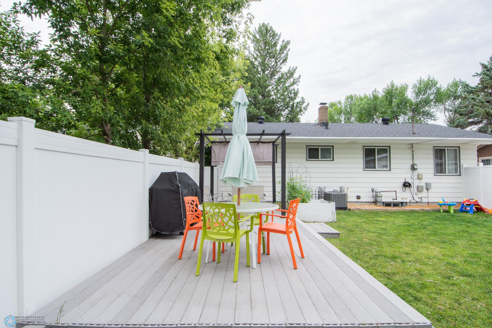 Backyard deck and pergola
