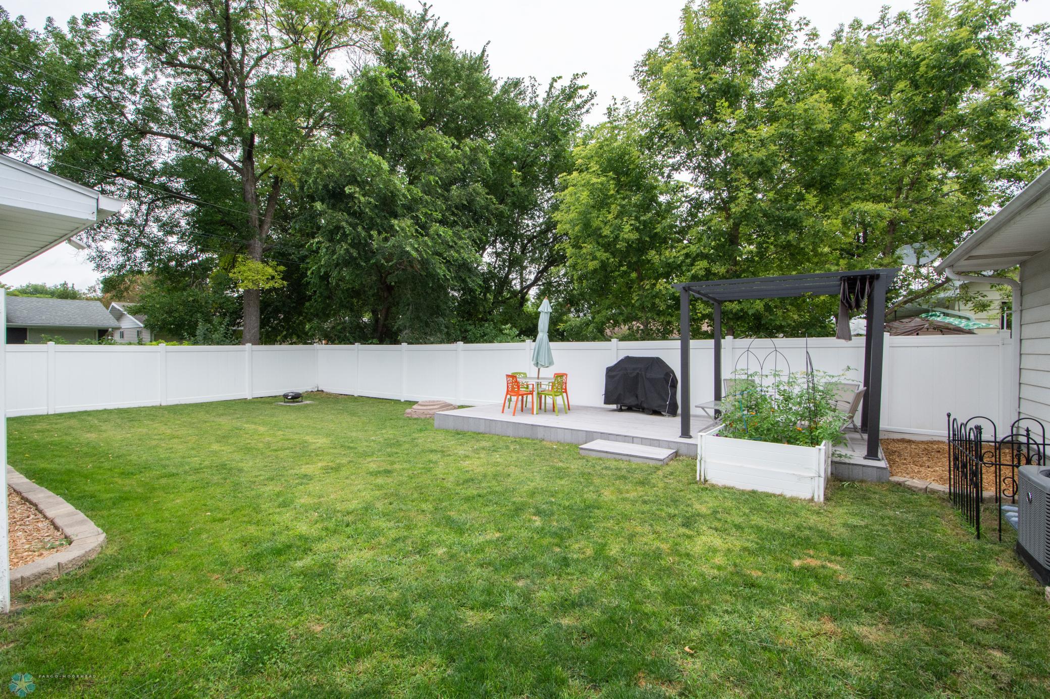 Backyard deck and pergola