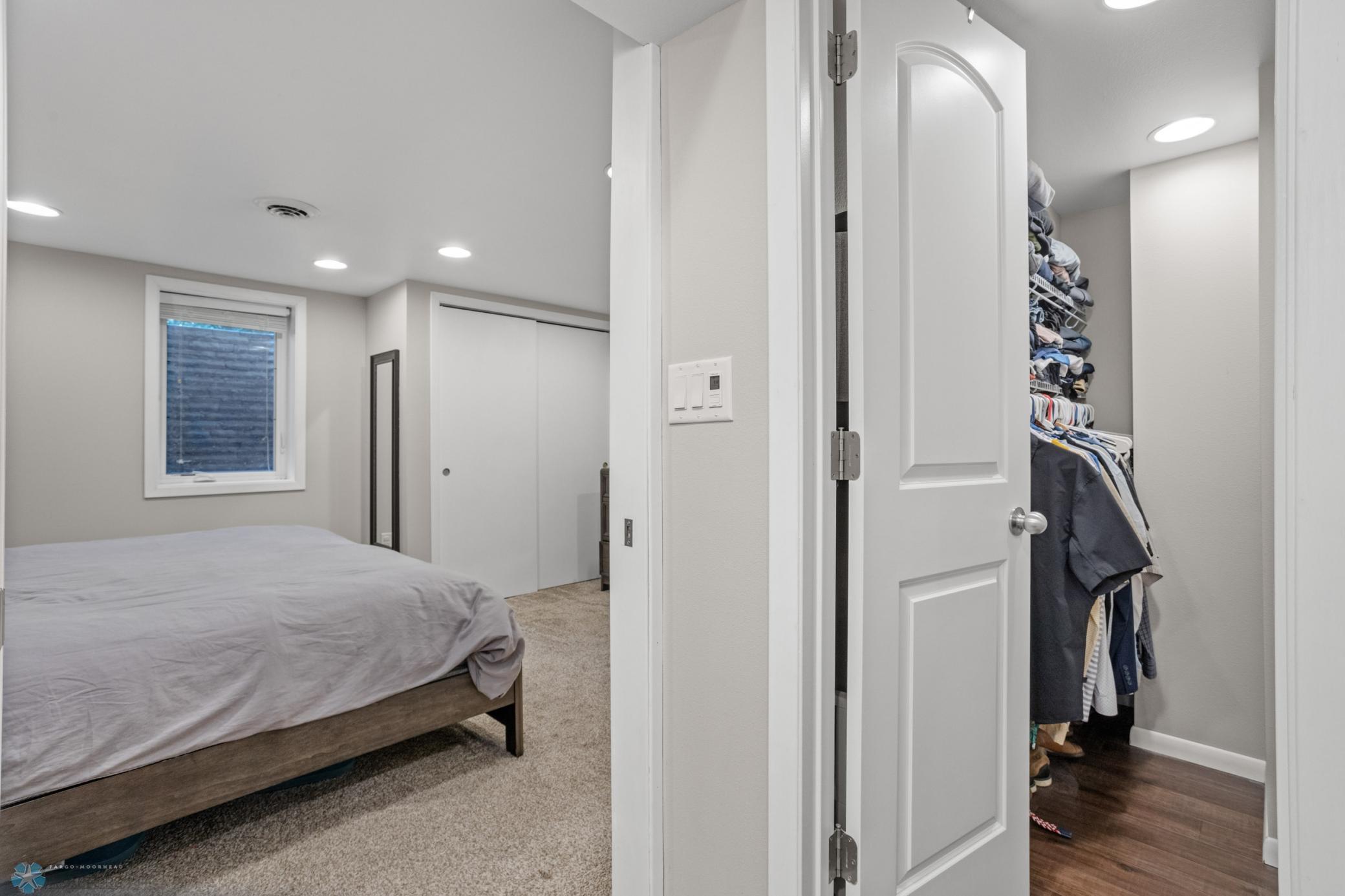 Basement primary suite