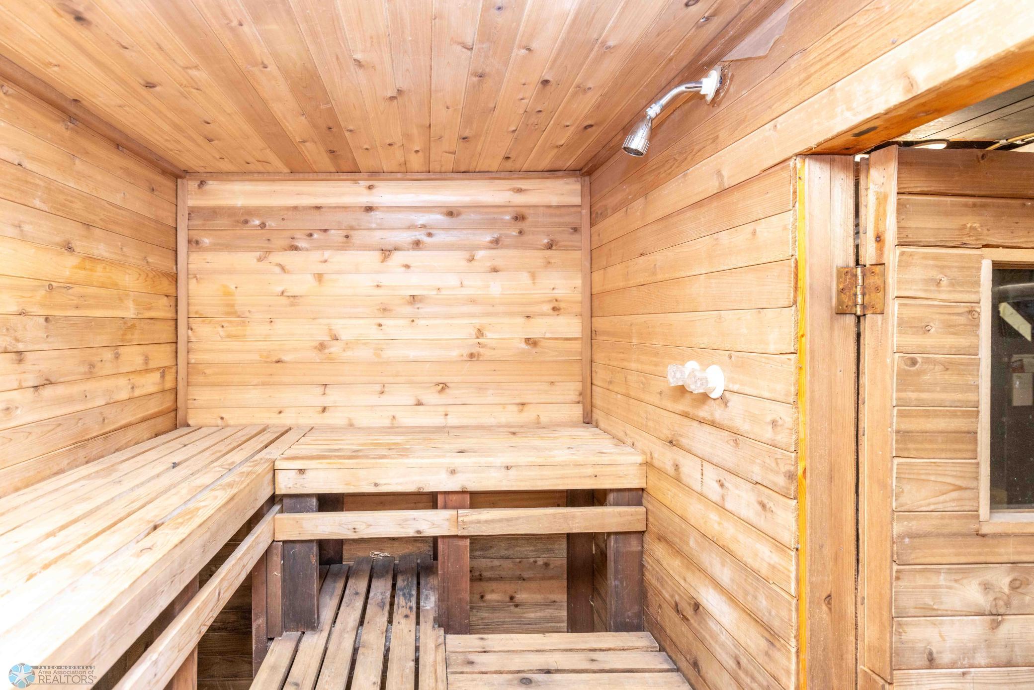 Roughed in Shower in Sauna
