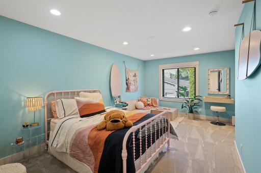 Second main level bedroom with beautiful space