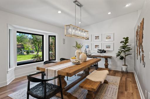 Spacious dining area perfect for nightly dinners or hosting guests