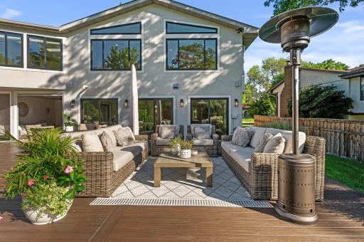 This backyard space is truly the perfect space to host get together and enjoy summer nights