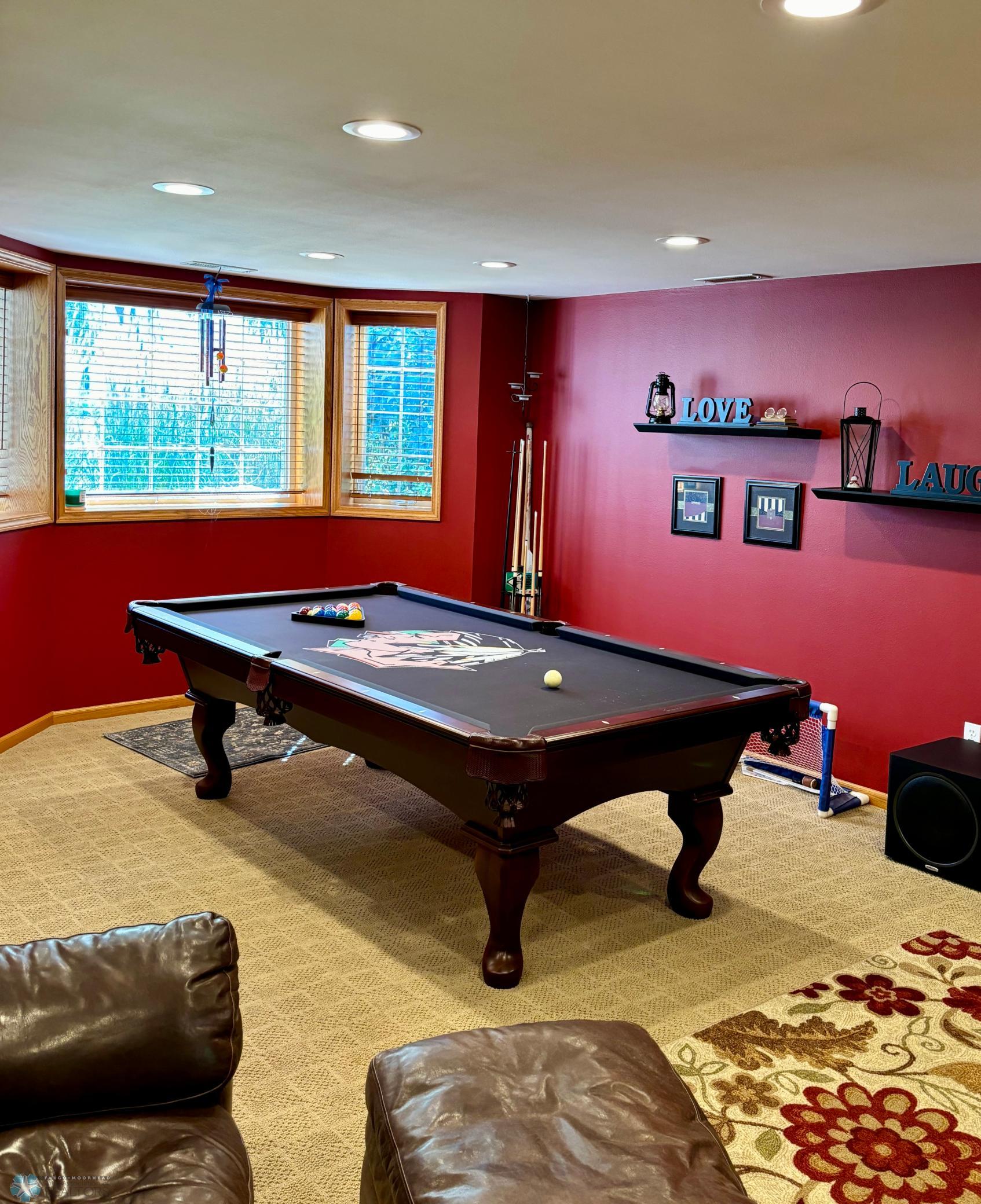 Large enough for a pool table!