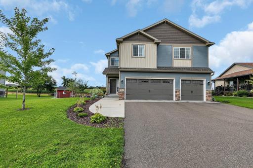 Welcome Home! Beautiful 2019 built Progressive Builders popular Riverwood model. Asphalt driveway heads into your 3 stall tuckunder garage. Beautifully landscaped with many extras including deck, patio, plants, trees, shrubs and a chicken coop!