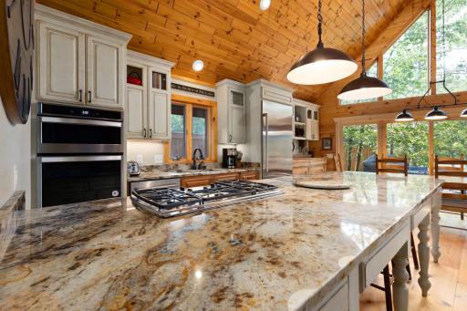 Granite Countertops, Large Island with Cooktop!