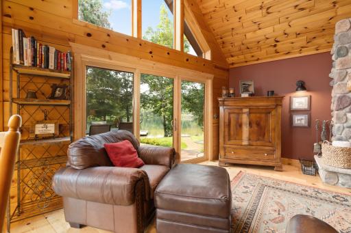 Patio Doors from Living Room Area to Deck and Lake!