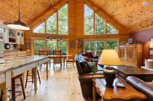 Open Floorplan for Gatherings and Floor to Ceiling Windows for a Spectacular View of the Lake!