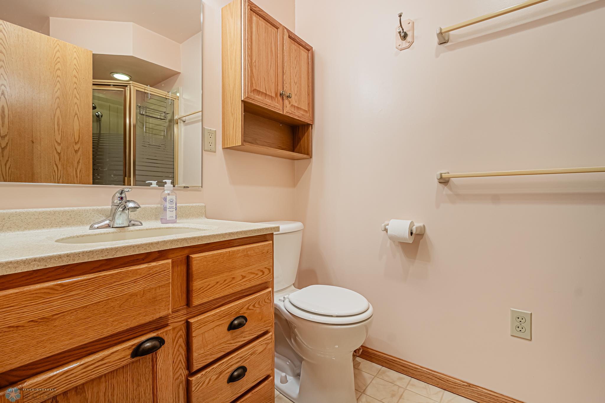 upstairs 3/4 bathroom