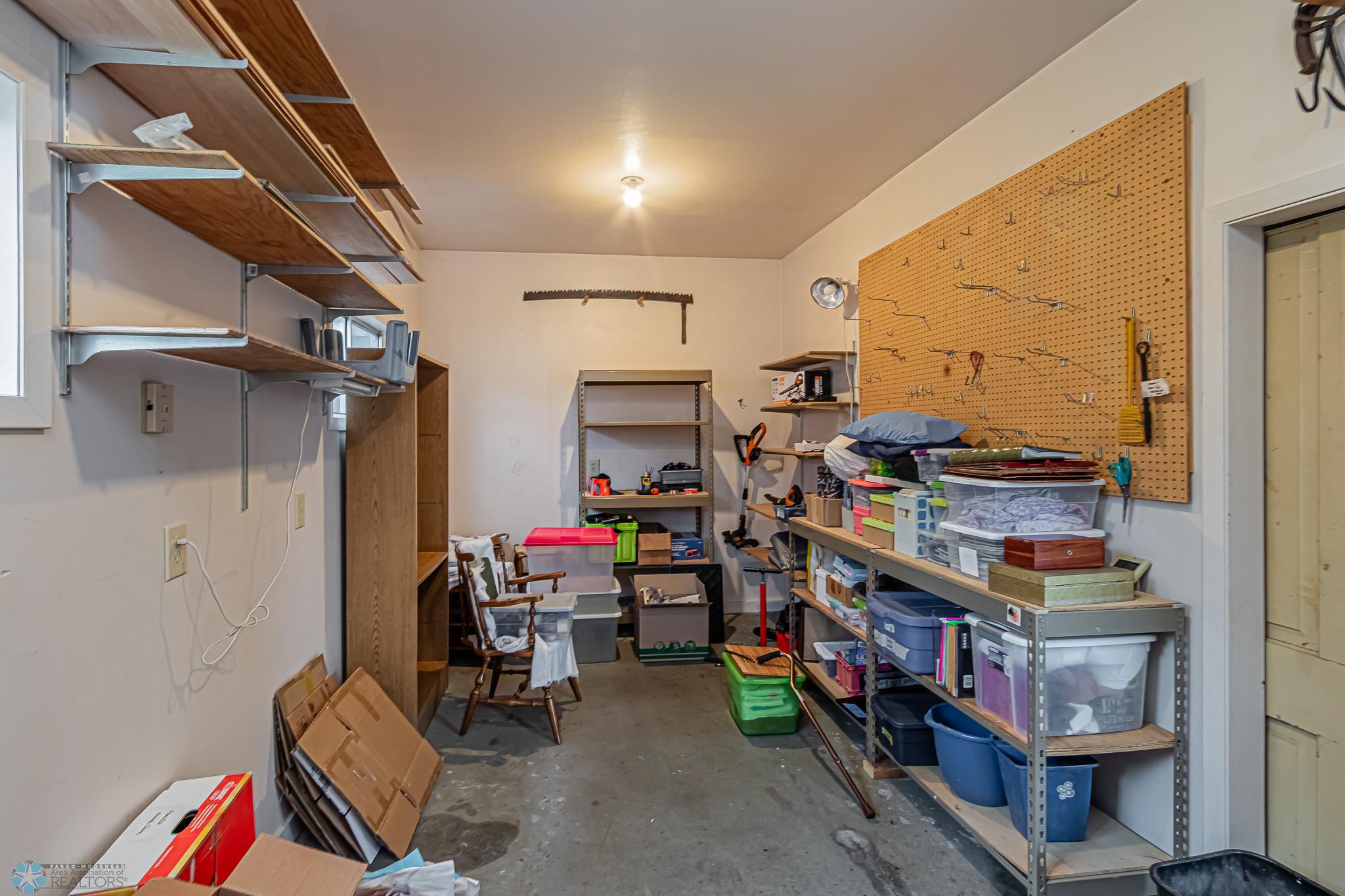 Garage shop area