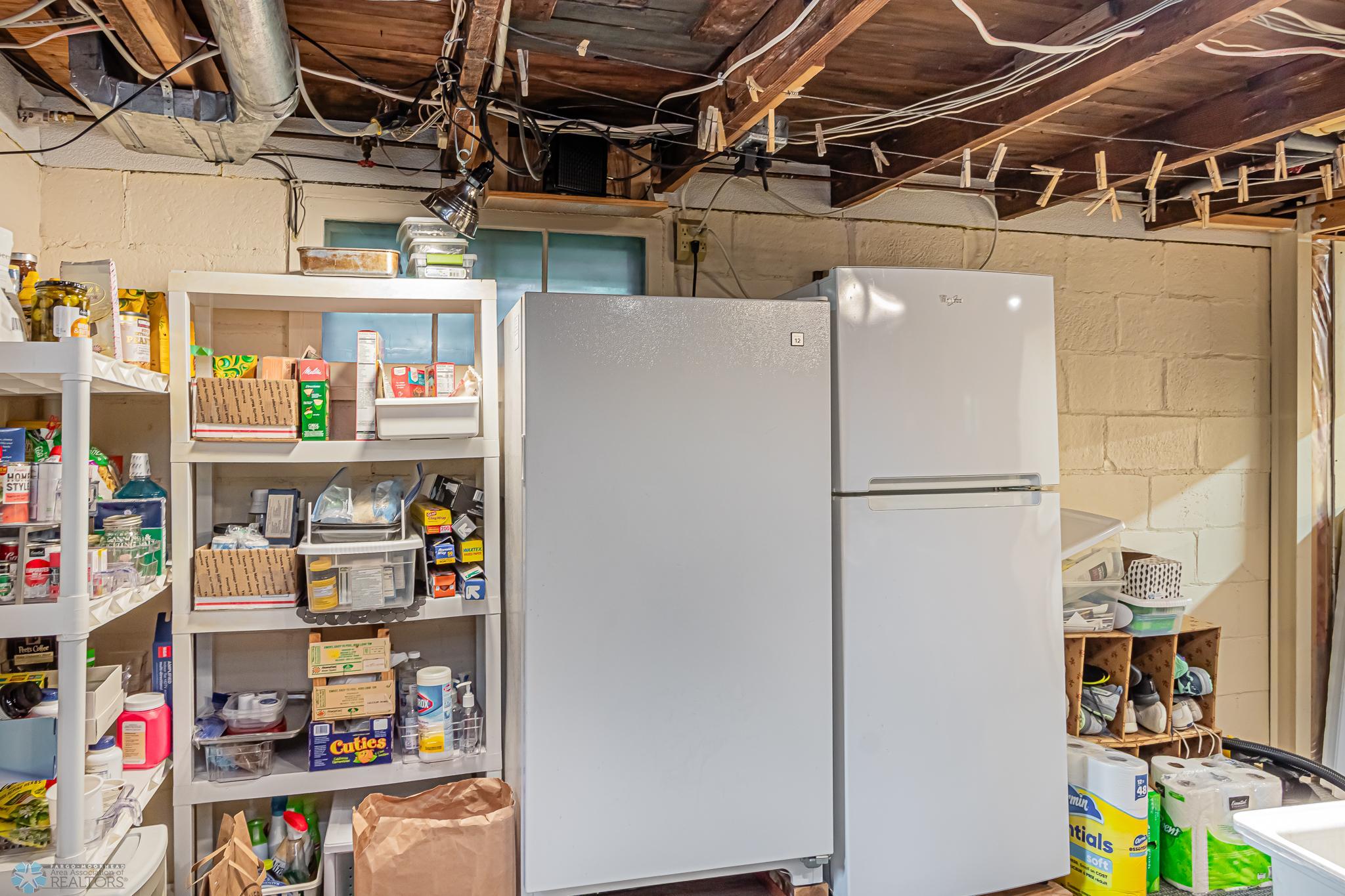 Basement Freezer and Fridge stay