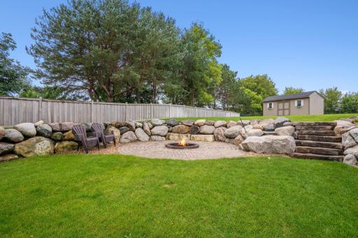 This Fire Ring with Paver Surround is Another Great Place to Relax Under the Stars and Tell More Stories!