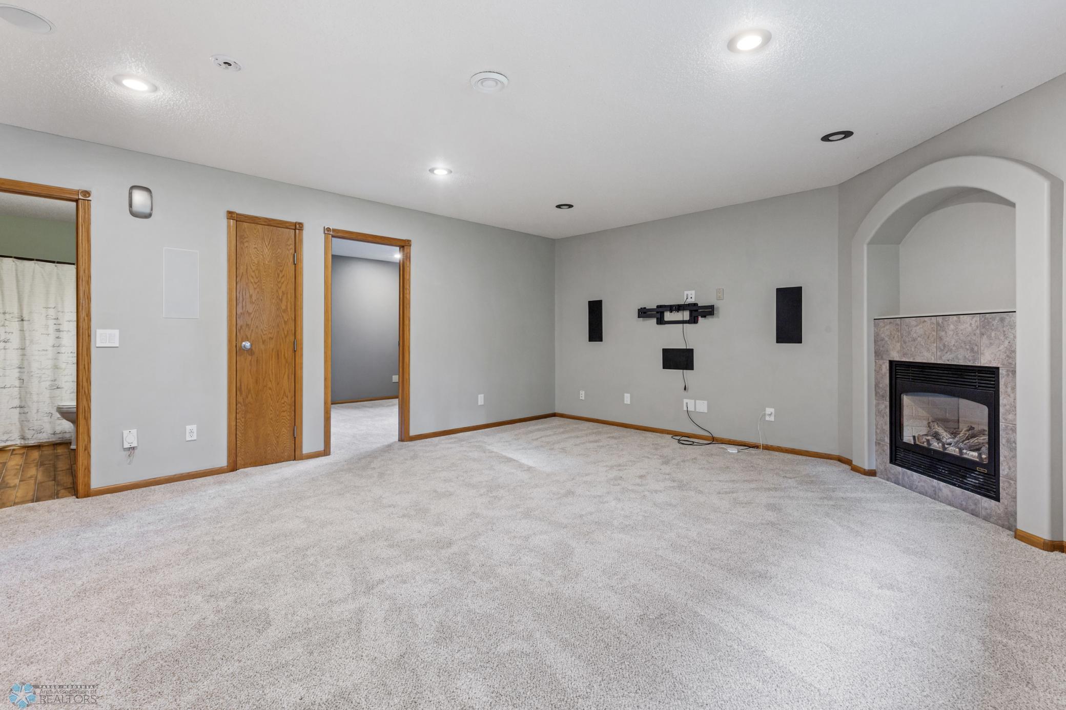Family Room view of 4th Bedroom