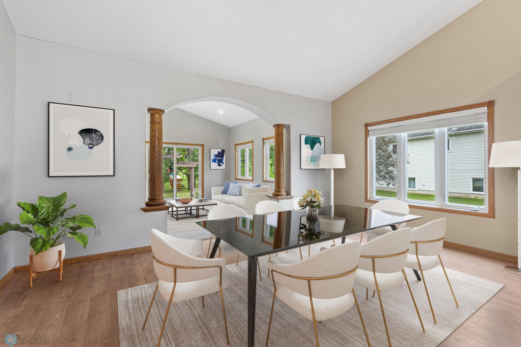 Virtually Staged Dining/Living