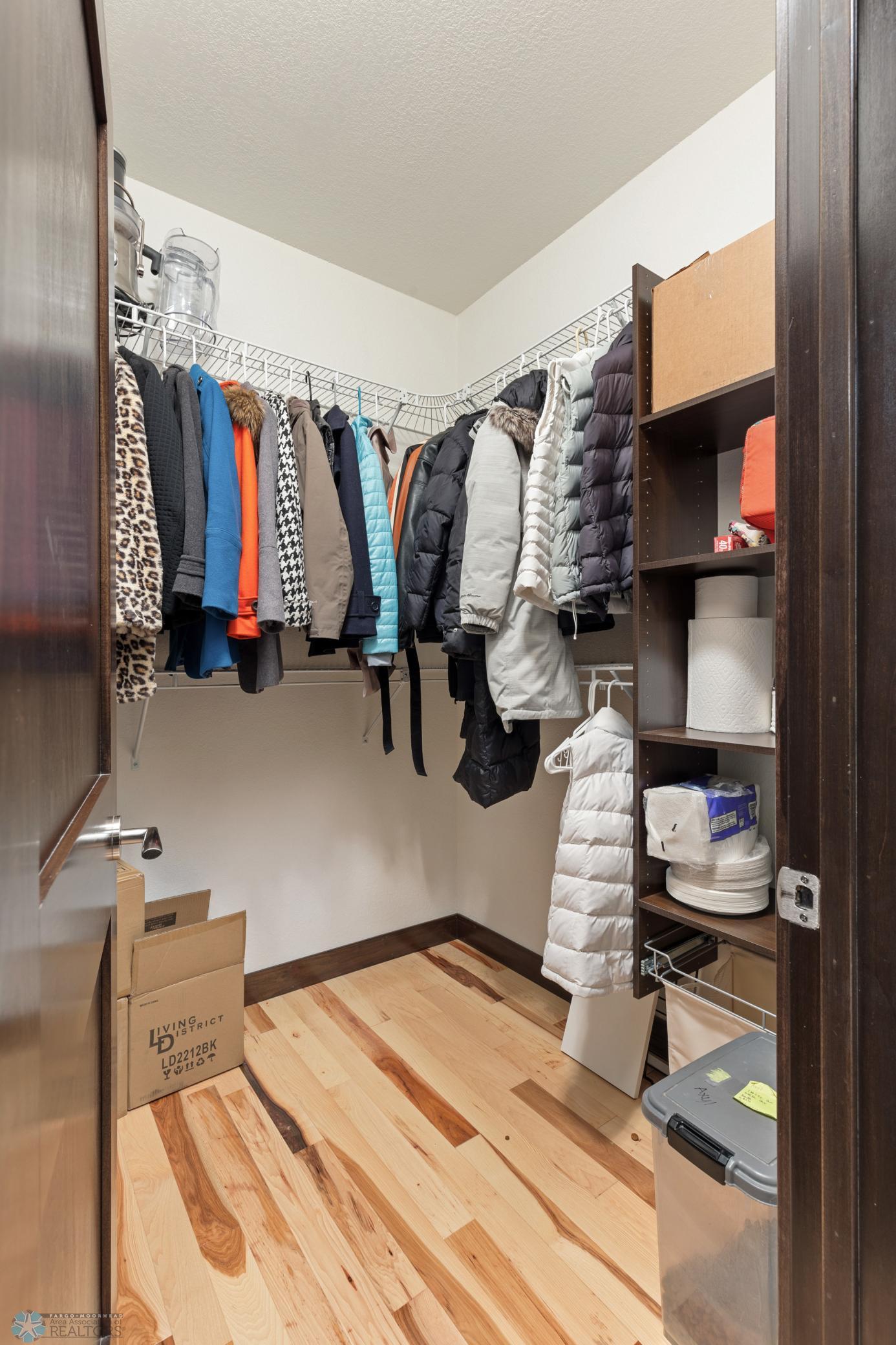 garage entry large custom closet