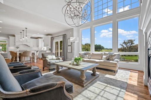 Floor to ceiling windows offer incredible views of the property and Legends Golf Course