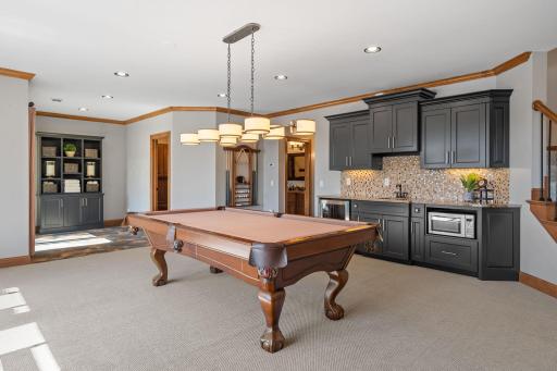 Wide open space, great for game tables and play!