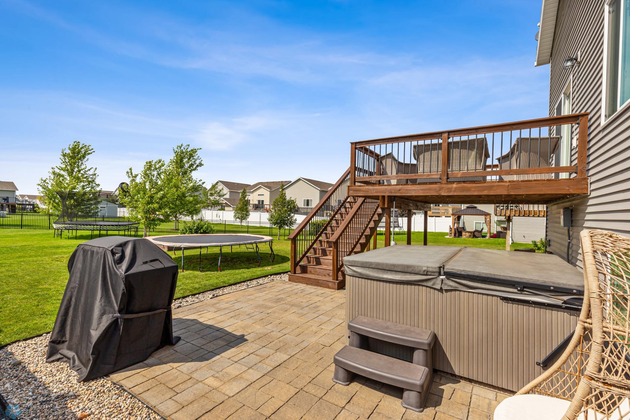 Large patio-hot tub included