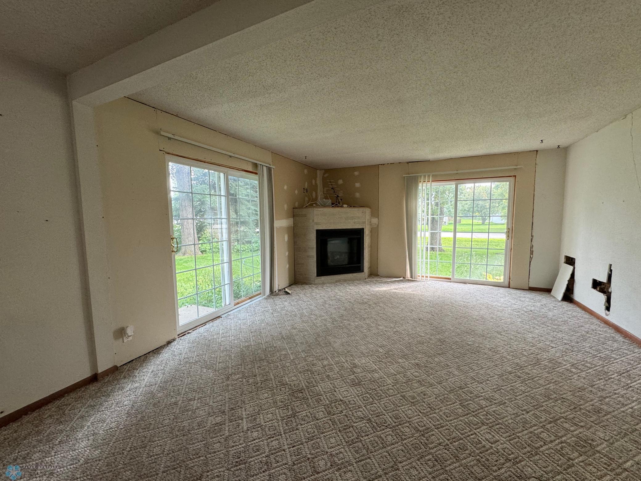 Living Room - with gas fireplace