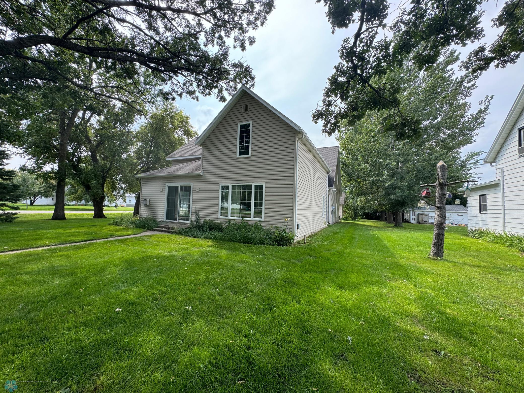Corner lot - East and North sides of home