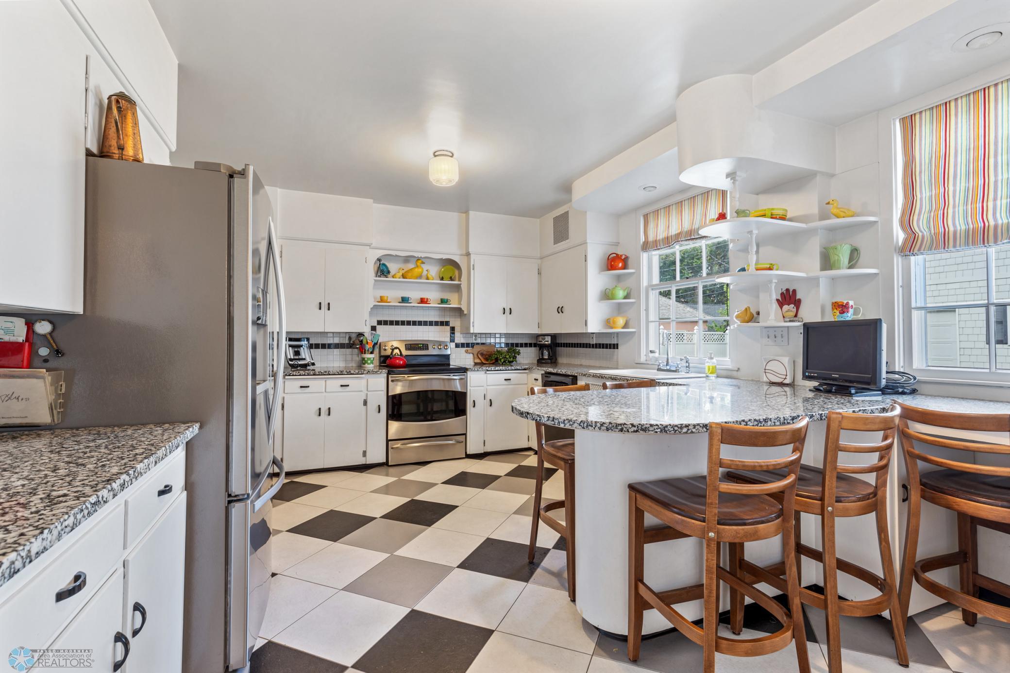 Kitchen with stainless appliances