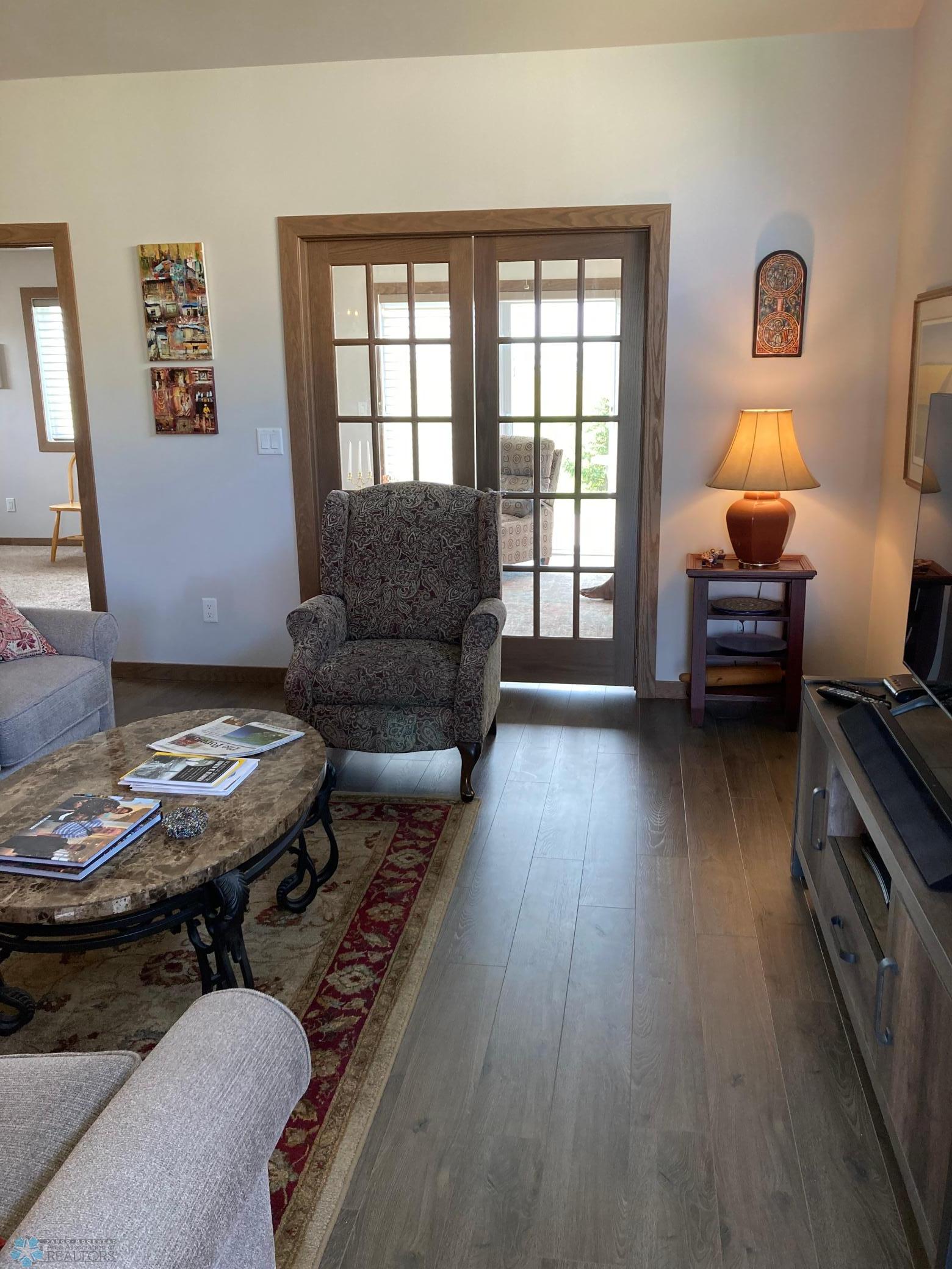 Living Room with Double Doors