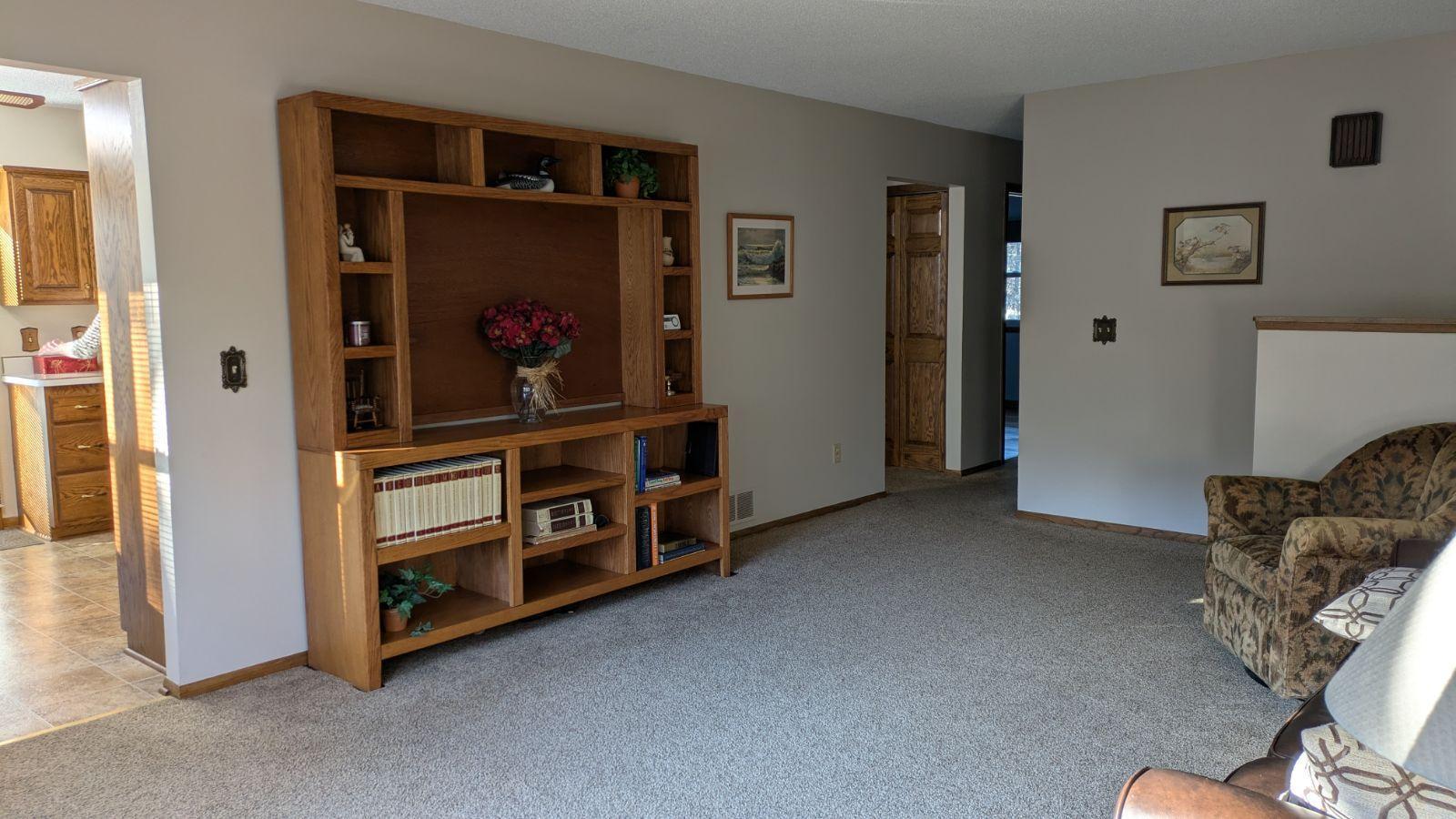 Add'l view of living room and hall to bedrooms