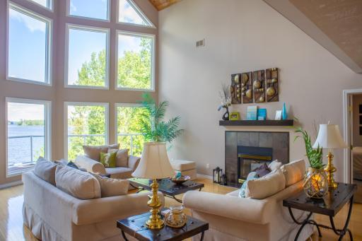 Fireplace will make the living room so cozy on those up coming cooler nights.
