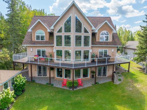 Relax or entertain on the wrap around deck