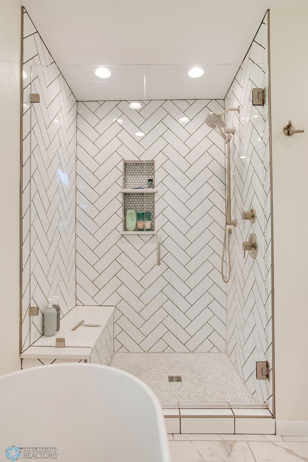 Tiled shower